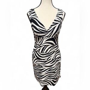 Y2K Zebra Sexy Bodycon Dress size Large